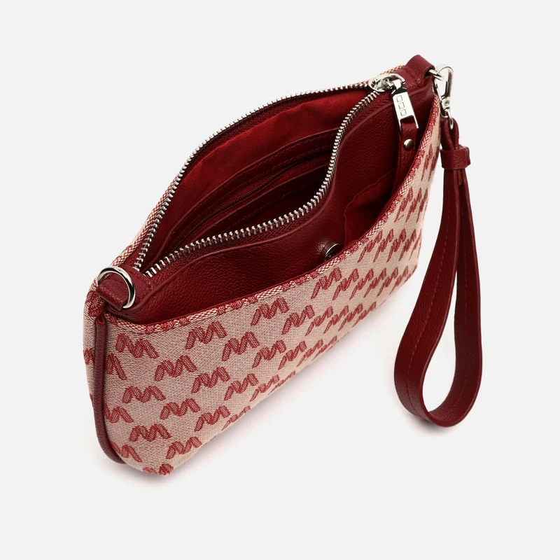 Mongra bolso bandolera pequeño con asa de mano y estampado monogram ED.