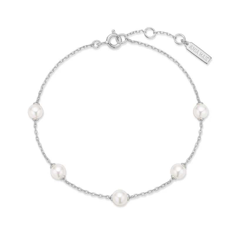 Ania Haie Miss Dainty 925 Sterling Zilveren Parel Armband AH-B065-01H