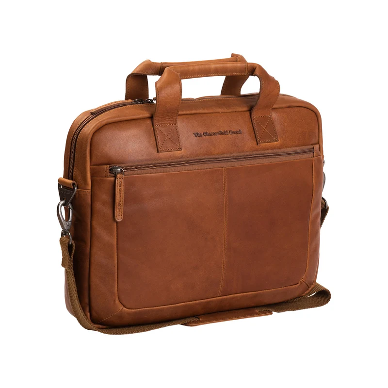 The Chesterfield Brand Calvi Cognac Leather Laptop Bag C40.103331