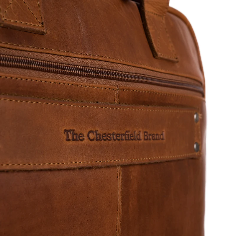 The Chesterfield Brand Calvi Cognac Leather Laptop Bag C40.103331