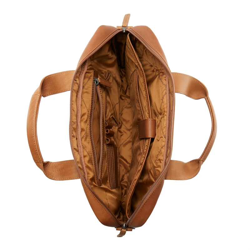 The Chesterfield Brand Calvi Cognac Leather Laptop Bag C40.103331