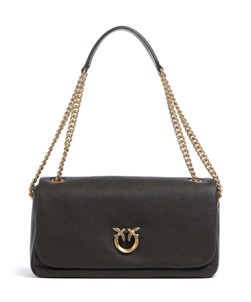 Pinko Click Soft Horizontal Chain Bolso de hombro marrone marasca/antique gold