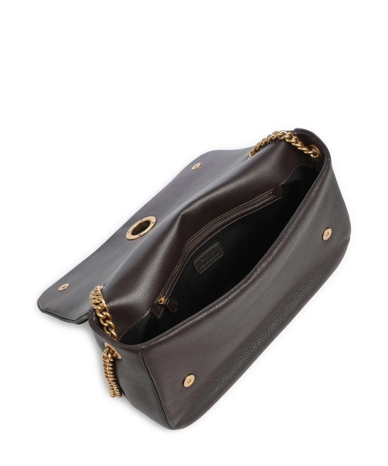 Pinko Click Soft Horizontal Chain Bolso de hombro marrone marasca/antique gold