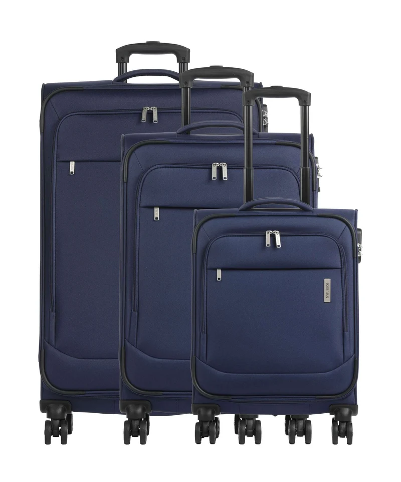 Travelite Priego Juego de maletas (4 ruedas) navy
