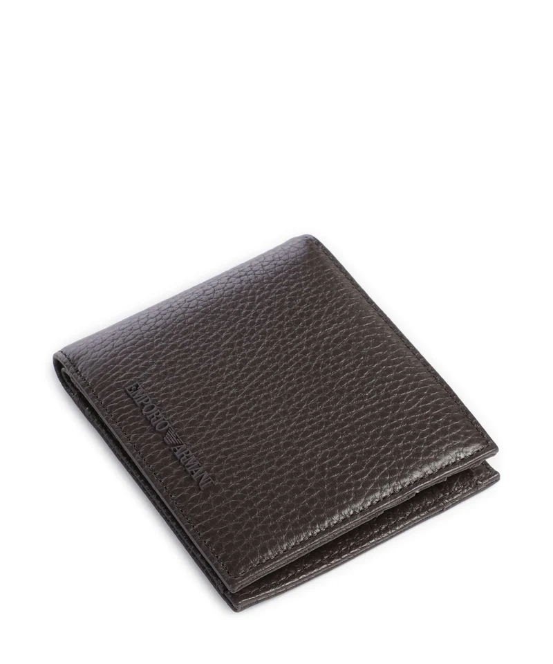 Emporio Armani Business Regenerated Monedero black coffee