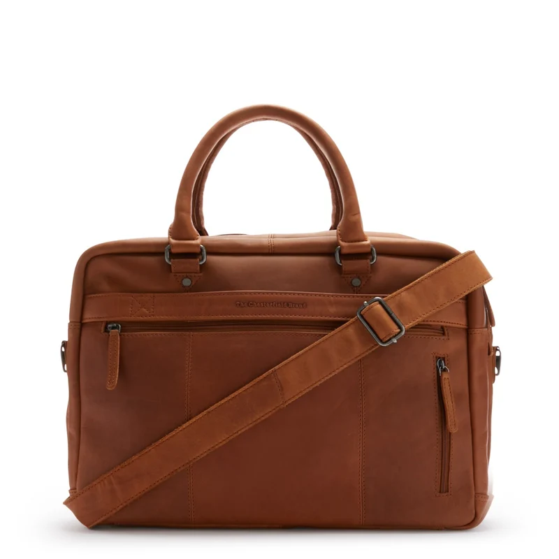 The Chesterfield Brand Boston Cognac Leather Laptop bag C40.108631