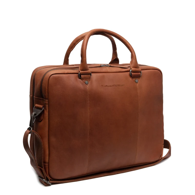 The Chesterfield Brand Boston Cognac Leather Laptop bag C40.108631