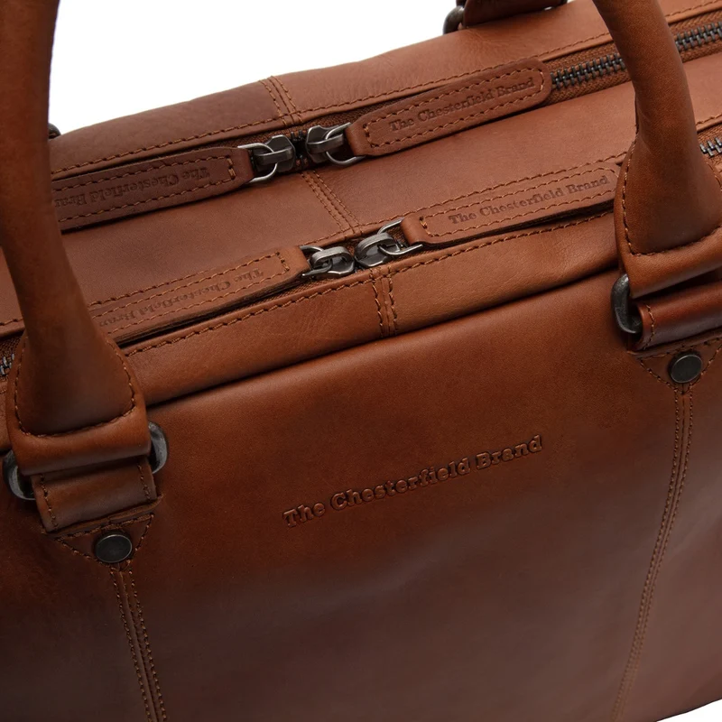The Chesterfield Brand Boston Cognac Leather Laptop bag C40.108631