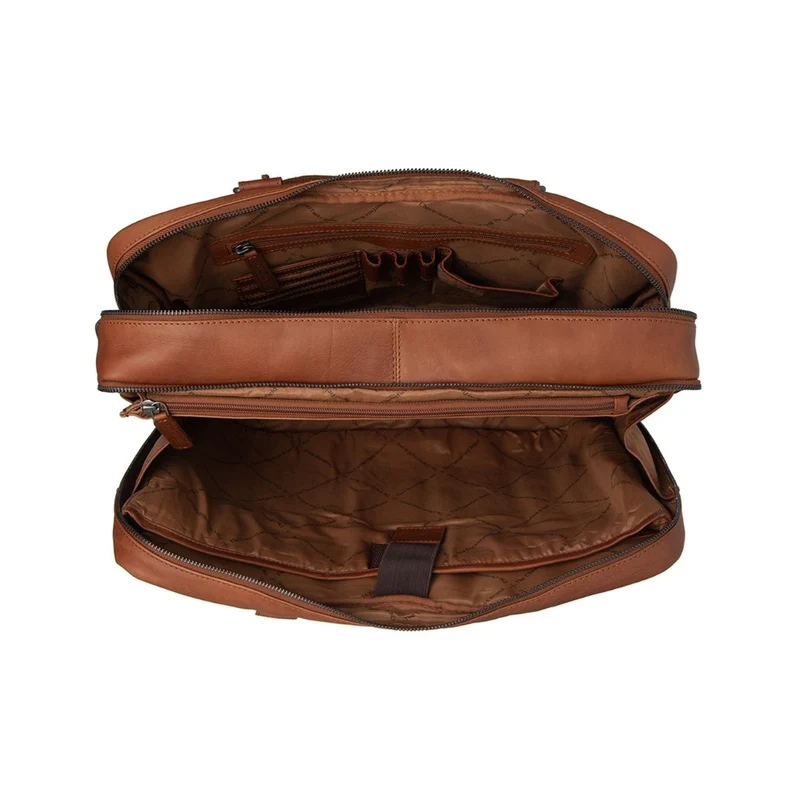 The Chesterfield Brand Boston Cognac Leather Laptop bag C40.108631