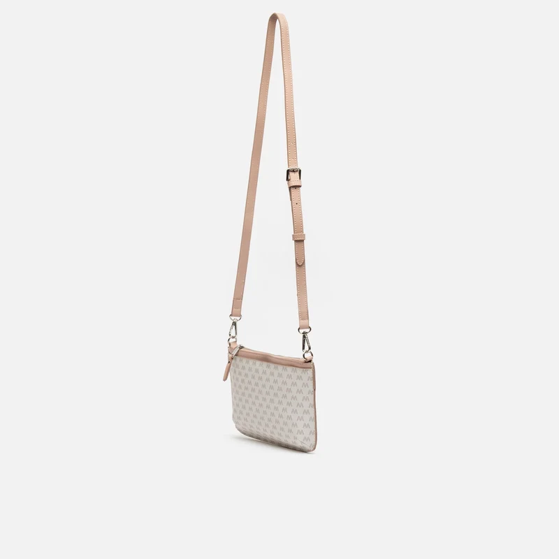 Monogri bolso bandolera pequeño con asa de mano y estampado monogram ED.