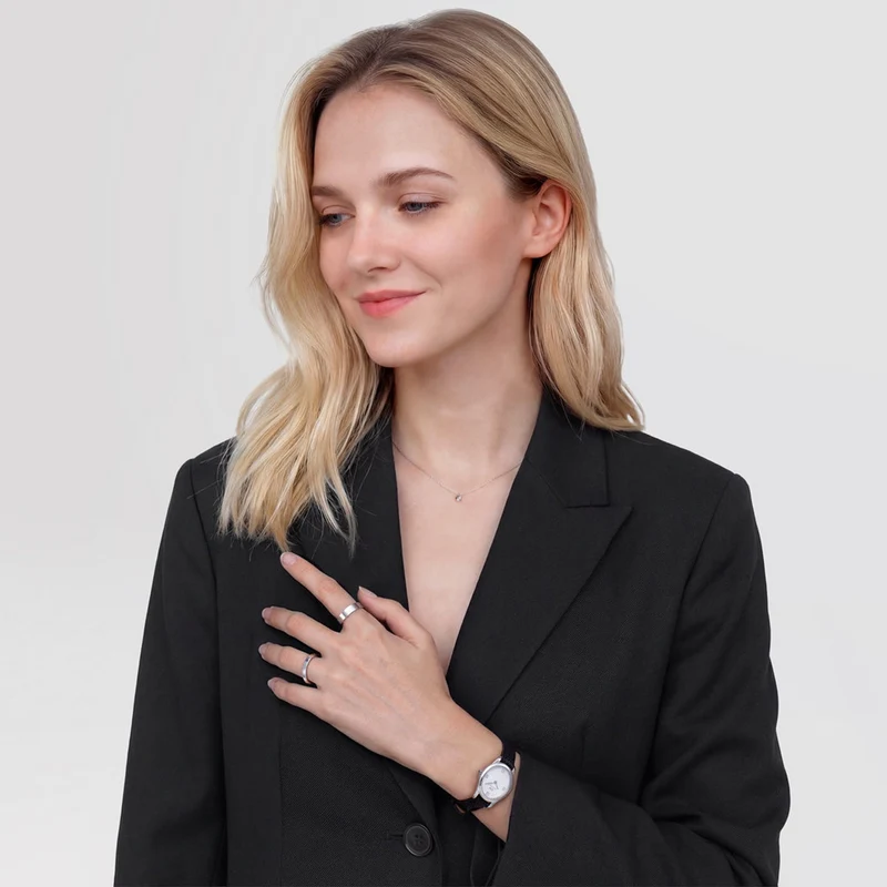 Daniel Wellington Ophelia Mini Black Lizard Zilverkleurig Dameshorloge DW00100887