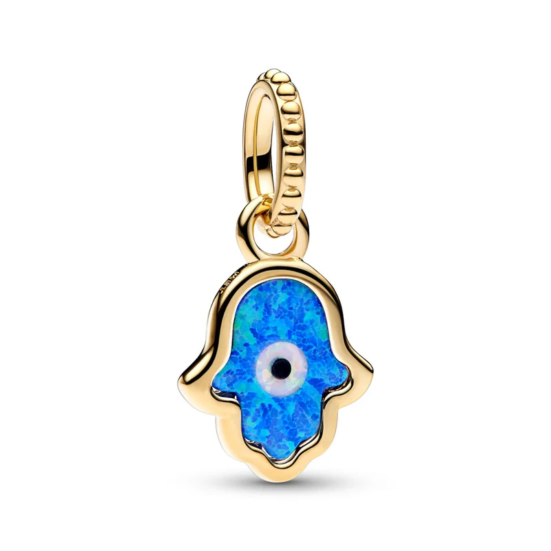 Pandora Moments Hamsa Hand Charm 762699C01with14 Carat Gold Plating
