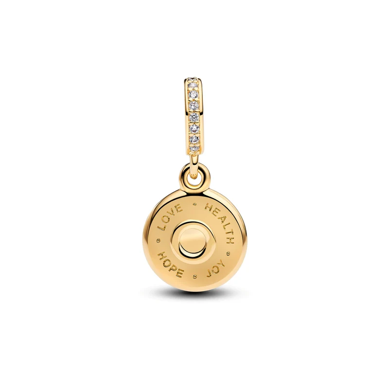 Pandora Moments Gold Plated Happy Birthday Hangende Bedel 763787C01