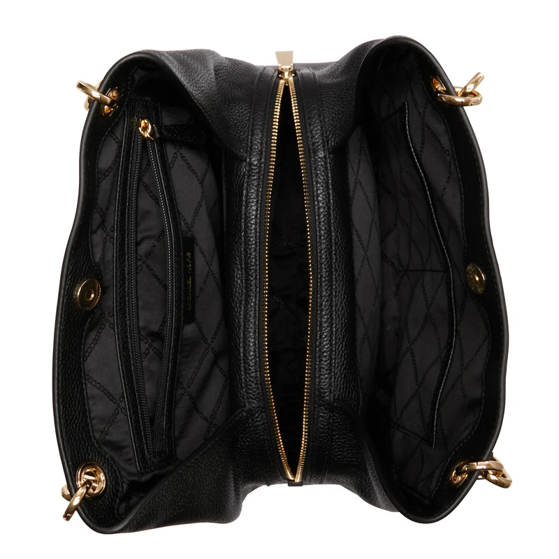 Michael Kors Kensington Black Leather Shoulder Bag 30F3G8KT7L-001