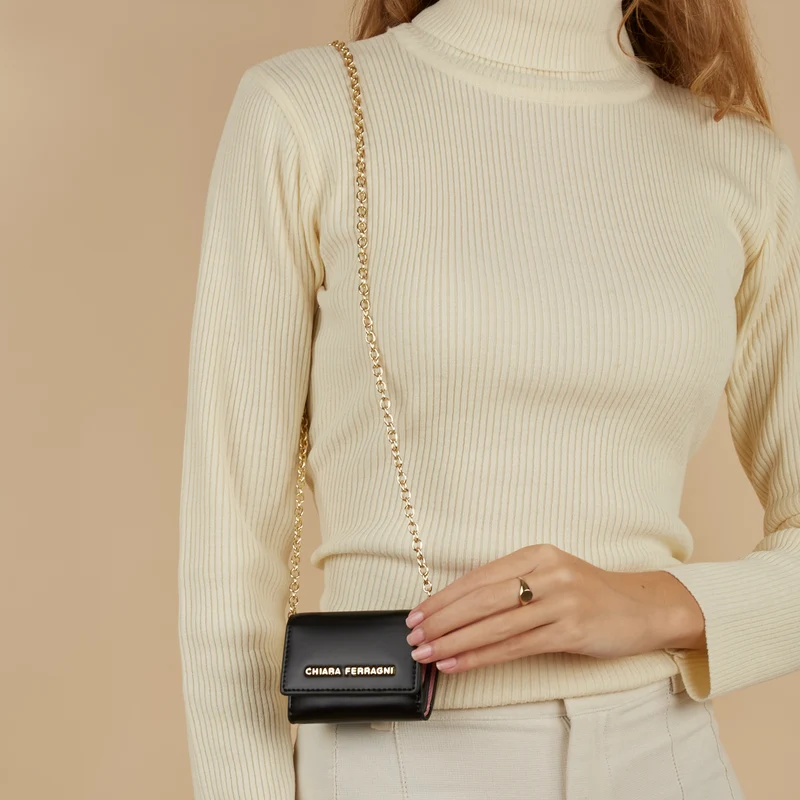 Chiara Ferragni Black Crossbody bag 75SB4BK6-ZS959-899