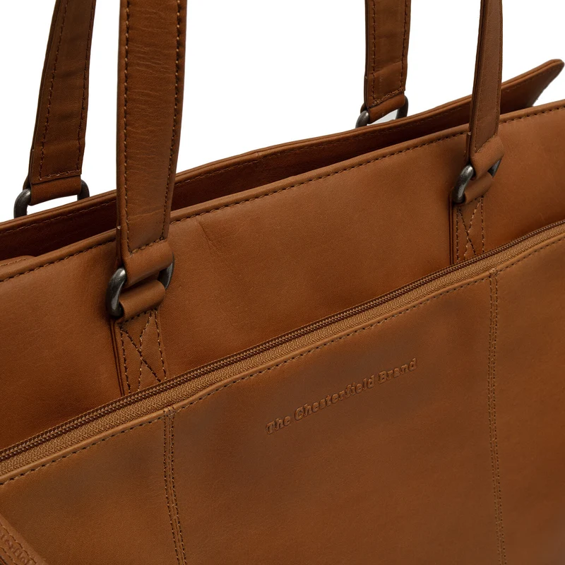 The Chesterfield Brand Fidenza Cognac Leather Laptop Bag C38.020631