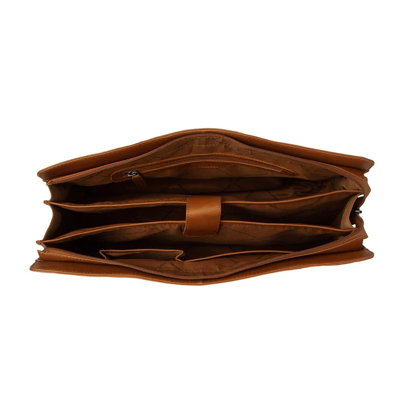 The Chesterfield Brand Fidenza Cognac Leather Laptop Bag C38.020631