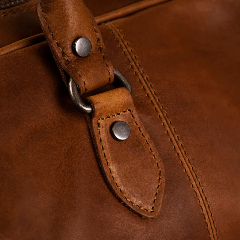The Chesterfield Brand Liam Cognac Leather Travel bag C20.001331