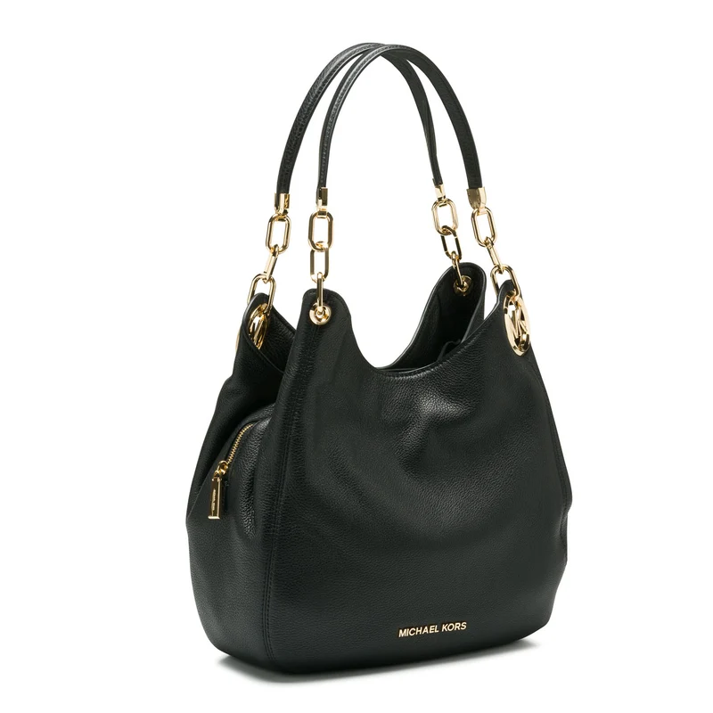Michael Kors Lillie Black Leather Shoulder Bag 30T9G0LE3L-001