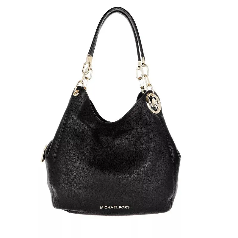 Michael Kors Lillie Black Leather Shoulder Bag 30T9G0LE3L-001