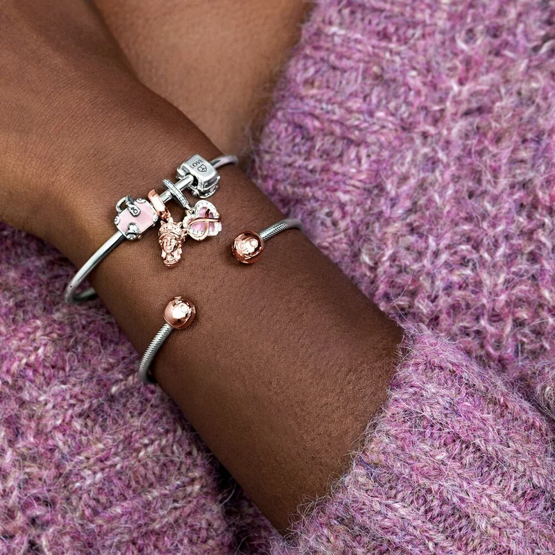 Pandora Moments 925 Sterling Silver Infinity Heart Charm with 14 Carat RoseGold Plating 788878C01