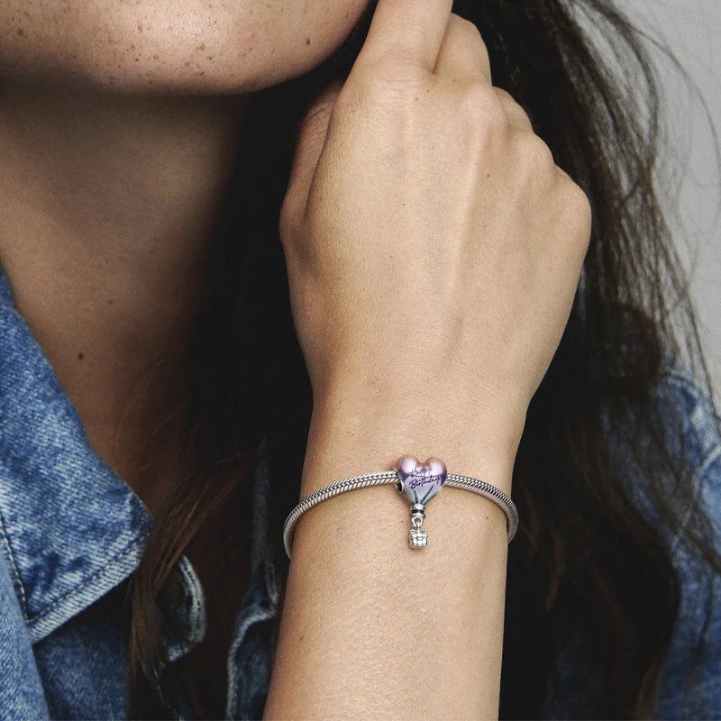Pandora Moments 925 Sterling Zilveren Happy Birthday Hot Air Balloon Bedel 791501C01
