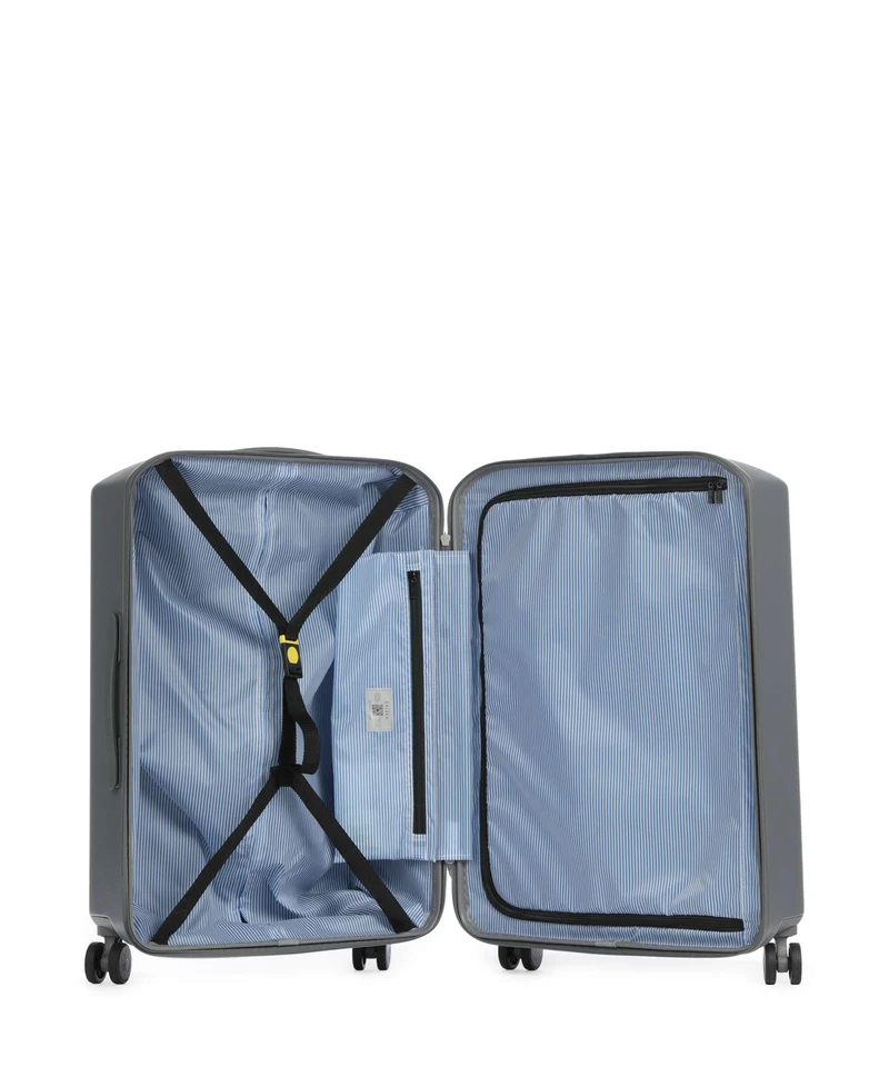 Delsey Paris x United Colors of Benetton UCB Hardside Maleta con 4 ruedas steel grey