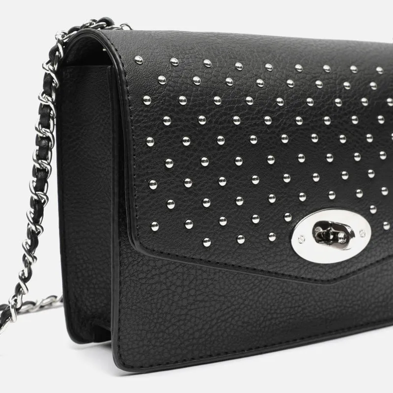 Tachitas bolso bandolera pequeño con detalles metalizados