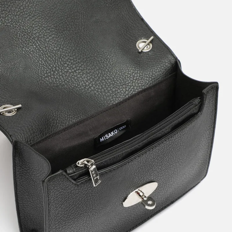 Tachitas bolso bandolera pequeño con detalles metalizados