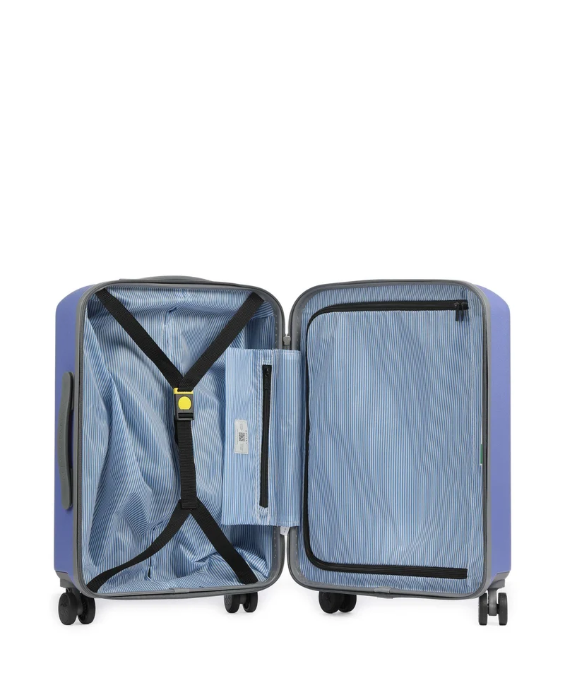 Delsey Paris x United Colors of Benetton UCB Hardside Maleta con 4 ruedas purple