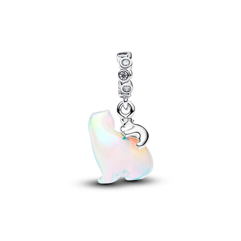 Pandora Moments 925 Sterling Silver Polarbear Mother & Cub Dangle Charm 794243C01