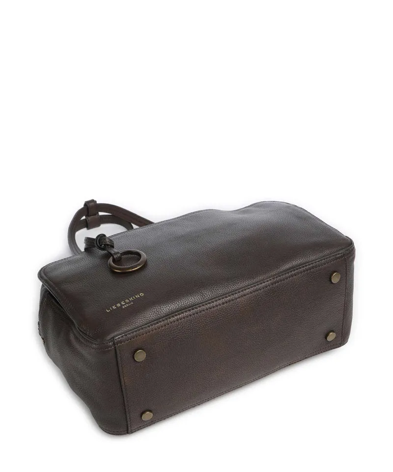 Liebeskind Clarice II Vintage Pebble M Bolso de hombro deep soil