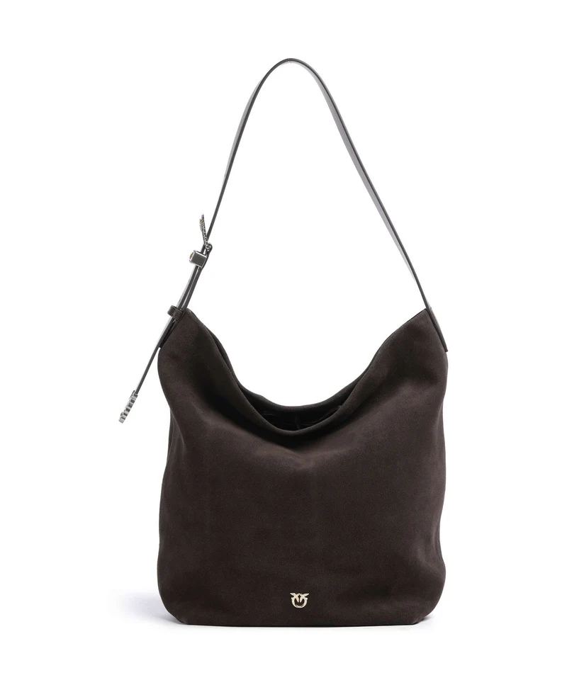 Pinko Big Bolso de hobo marrone/chicco di caffe/mix gold