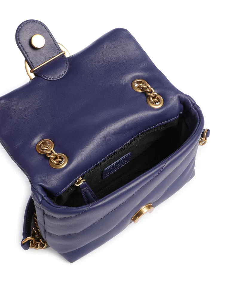 Pinko Love Puff Baby Bolso de hombro viola/antique gold