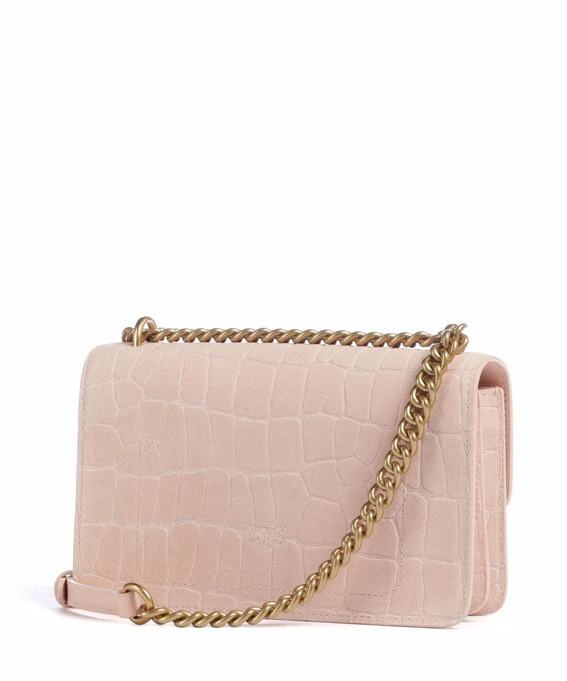 Pinko Love One Mini Bolso de hombro light pink/antique gold