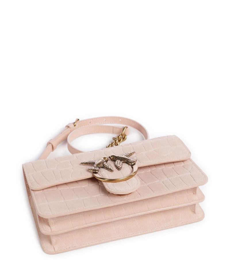 Pinko Love One Mini Bolso de hombro light pink/antique gold