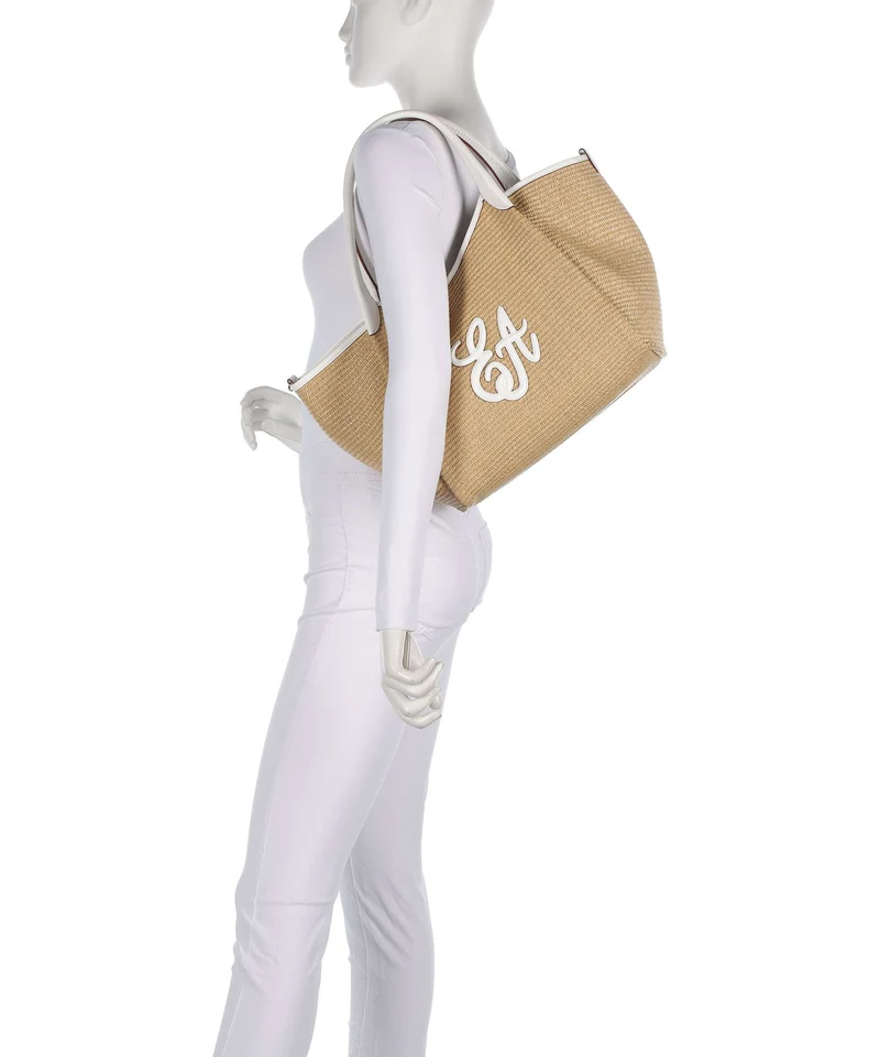 Emporio Armani Durini 24 M-L Bolsa shopping naturale/bianco