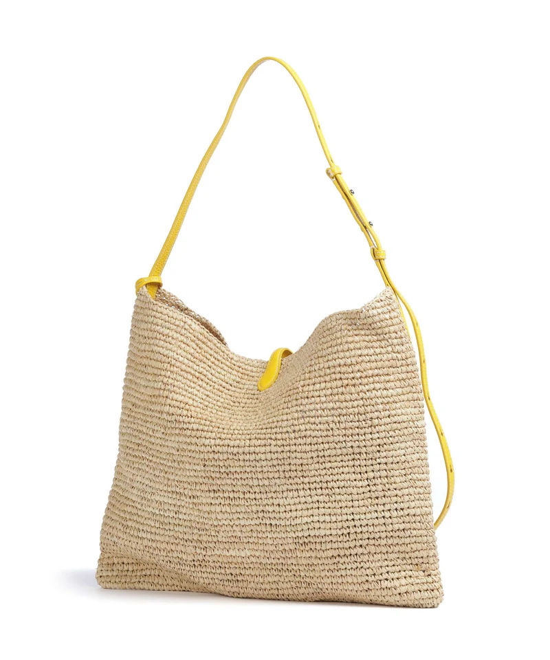 Polo Ralph Lauren Play Large Bolso de hobo natural/canary yellow