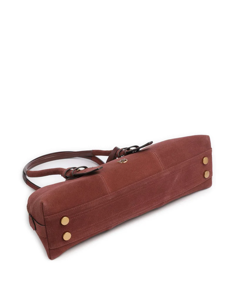 Pinko Bowling Horizontal Big Bolso de hombro burgundy wine/antique gold