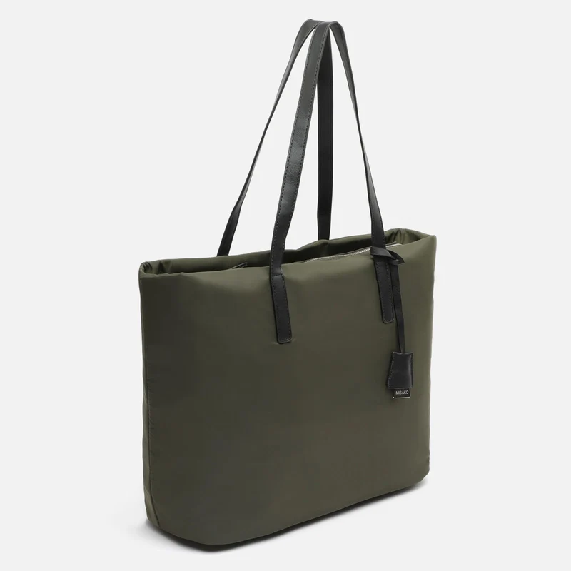 Emanda bolso shopper de nylon con bolsillo para portátil 15 pulgadas