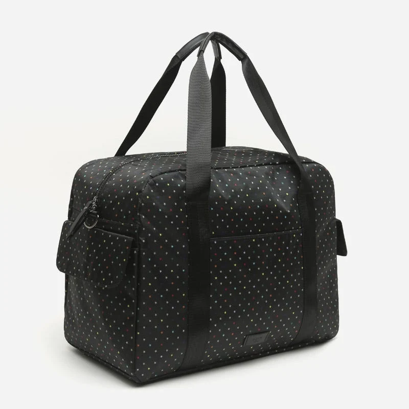 Estri bolsa fin de semana estampado de estrellitas con bandolera extraíble ED.