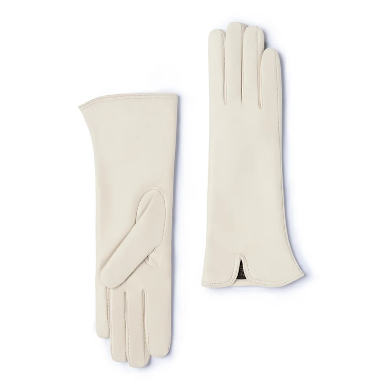 Isabel Bernard Isabel Bernard Honoré Sylvie crème leren handschoenen van geitenleer IB67004-372-7