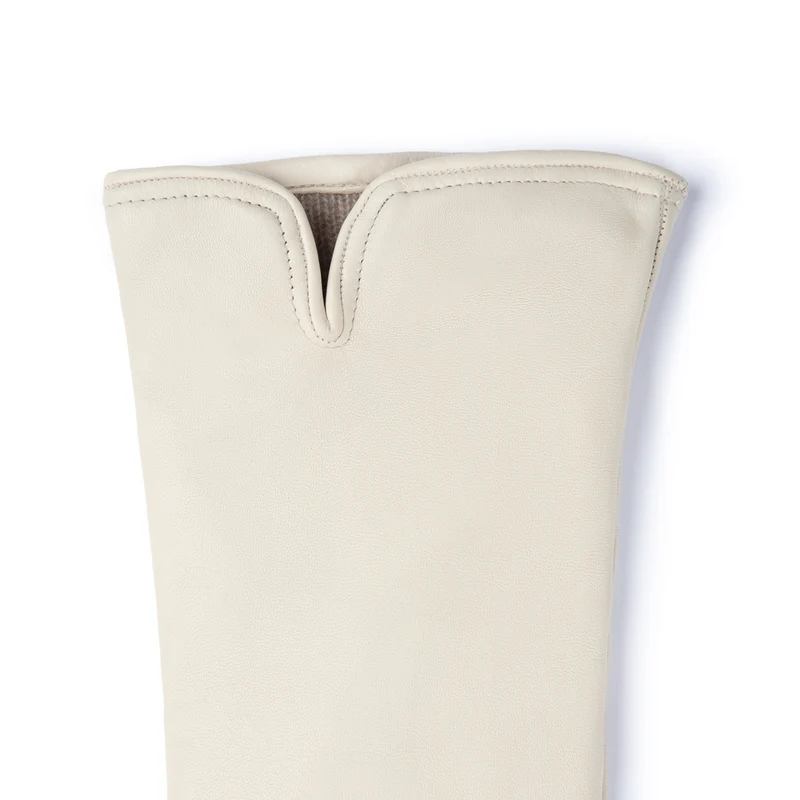 Isabel Bernard Isabel Bernard Honoré Sylvie crème leren handschoenen van geitenleer IB67004-372-7
