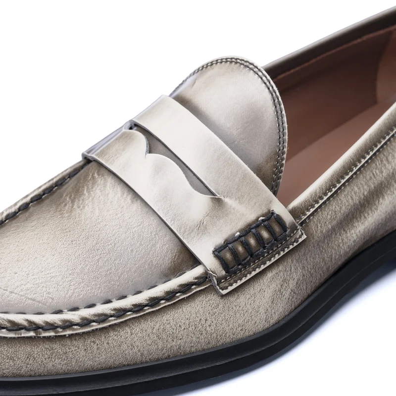 Isabel Bernard Vendôme Blandine créme loafers van spazzolato leer IB51015-638-39
