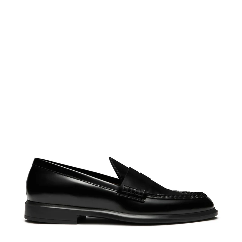 Isabel Bernard Vendôme Blandine Zwarte spazzolato Leren Loafers IB51015-601-37