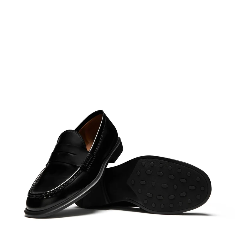 Isabel Bernard Vendôme Blandine Zwarte spazzolato Leren Loafers IB51015-601-37