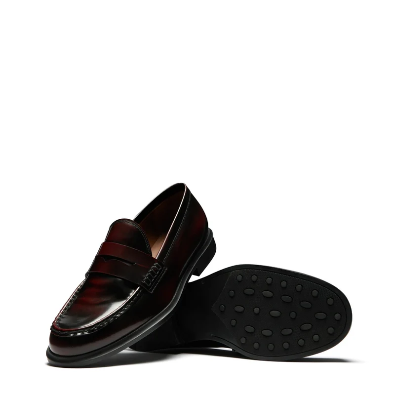Isabel Bernard Vendôme Blandine Bordeaux Loafers van Kalfsleer IB51015-652-39