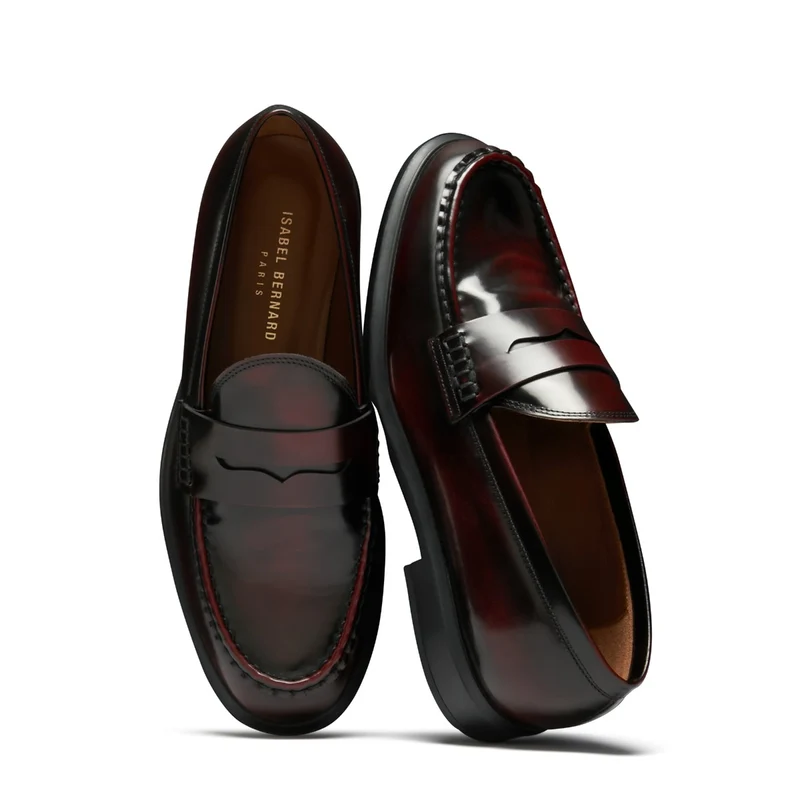 Isabel Bernard Vendôme Blandine Bordeaux Loafers van Kalfsleer IB51015-652-39