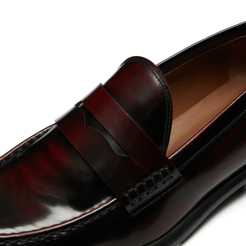 Isabel Bernard Vendôme Blandine Bordeaux Loafers van Kalfsleer IB51015-652-39