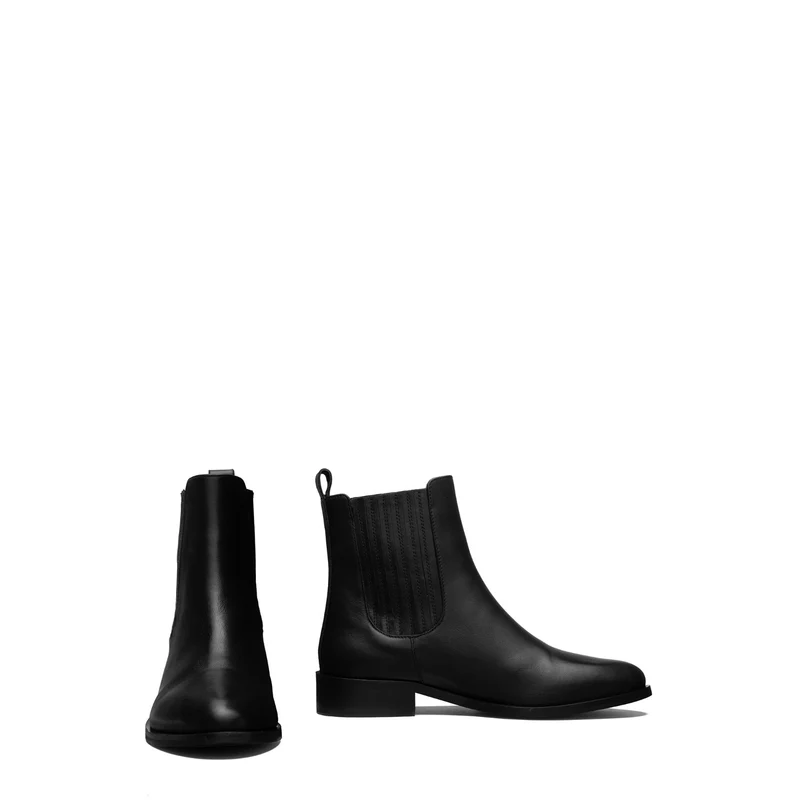 Isabel Bernard Vendôme Chey Zwarte Leren Chelsea Boots Van Kalfsleer IB53012-001-42